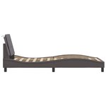 vidaXL Cadre de lit avec tête de lit Gris 80x200 cm Similicuir