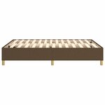 vidaXL Cadre de lit sans matelas marron foncé 140x200 cm tissu