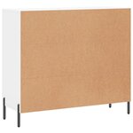 vidaXL Buffet blanc 90x34x80 cm bois d'ingénierie