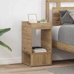 vidaXL Table d'appoint 2 Pièces Chêne artisanal 30 x 30 x 56 cm