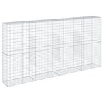vidaXL Panier gabion avec couvercle 400x50x200 cm fer galvanisé