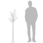 vidaXL Sapin de Noël 180 LED colorées Saule 1 8 m Int/Ext