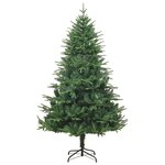 vidaXL Sapin de Noël artificiel Vert 240 cm PVC et PE