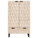 vidaXL Haut Armoire avec tiroir Finition Lavage Blanc 60 x 33 x 100 cm