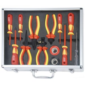 Brüder mannesmann ensemble de pinces et de tournevis vde 13 pièces