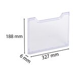Plaque De Recouvrement Horizontal A4 - Cristal - Exacompta