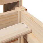 vidaXL Cadre de lit sans matelas 90x200 cm bois de pin massif