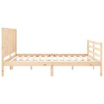 vidaXL Cadre de lit sans matelas 200x200 cm bois massif