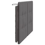 vidaXL Coussin de tête de lit Zadar gris 160 cm similicuir