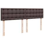 vidaXL Sommier à lattes de lit avec matelas Marron foncé 180x200 cm