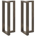 vidaXL Pieds de table de bar en forme de T 2 pièces noir 40 x 35 x (100-101) cm acier