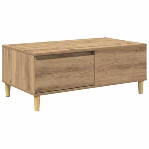 vidaXL Table basse Chêne artisanal 90 x 50 x 35 cm Bois d'ingénierie