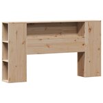 vidaXL Lit bibliothèque sans matelas 140x200 cm bois massif de pin