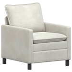 vidaXL Ensemble de Canapés 2 pc Crème Velours