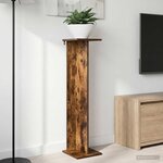 vidaXL Support de Plante 2 pièces Chêne fumé 25 x 25 5 x 100 5 cm