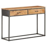 vidaXL Table console 110x35x75 cm Bois d'acacia massif