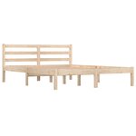 vidaXL Cadre de lit sans matelas bois de pin massif 140x190 cm