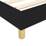 vidaXL Sommier à lattes de lit avec matelas Noir 140x200 cm Tissu