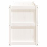 vidaXL Jardinière blanc 150x50x70 cm bois de pin massif