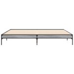 vidaXL Cadre de lit sans matelas sonoma gris 200x200 cm