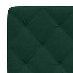 vidaXL Coussin de tête de lit vert foncé 160 cm velours