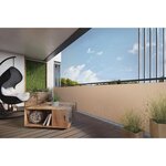 Brise-vue en résine tressée pour balcon et clôture coloris anthracite 0.9 x 3 m