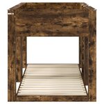 vidaXL Lit Superposé pour Enfants Chêne fumé 80 x 200 cm