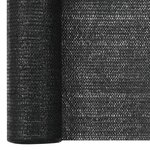 vidaXL Filet brise-vue Noir 1 2x10 m PEHD 75 g/m²