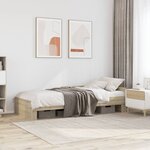 vidaXL Cadre de lit sans matelas chêne sonoma 90x190 cm