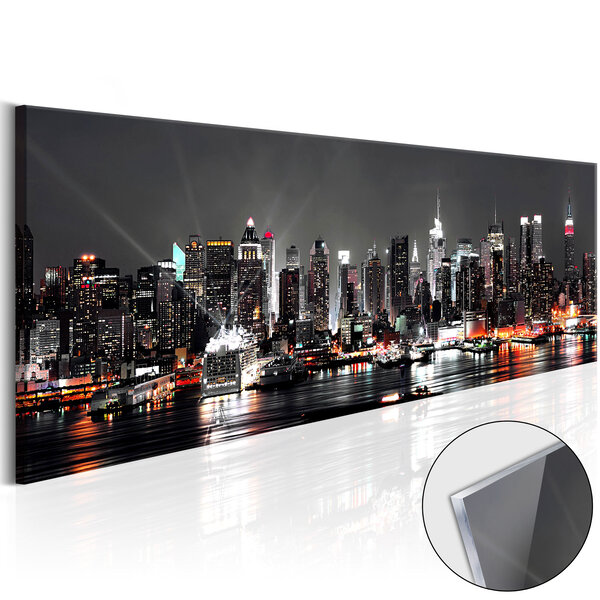 Tableau sur verre acrylique - new york dream [glass] l x h en cm 120x40