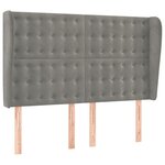 vidaXL Sommier à lattes de lit matelas et LED Gris clair 140x200 cm