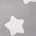 vidaXL Canapé pour enfants Gris clair avec étoiles Peluche douce