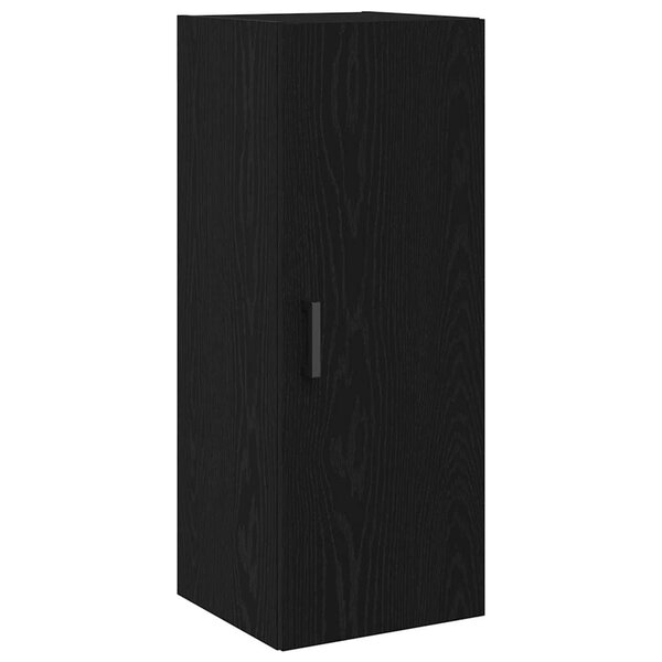 vidaXL Armoire murale en chêne noir 34 5 x 34 x 90 cm Bois d'ingénierie