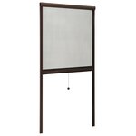 vidaXL Moustiquaire à rouleau pour fenêtres Marron 70x150 cm