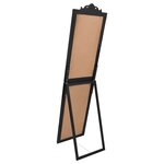 vidaXL Miroir sur pied Noir 40x160 cm