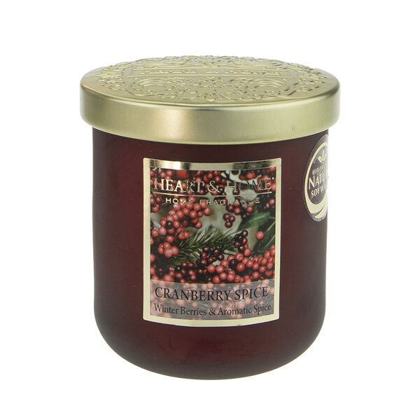 Bougie heart and home épices et cranberry