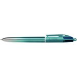 Blister 5 stylos 4 couleurs Smooth métal