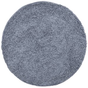 vidaXL Tapis shaggy PAMPLONA poils longs moderne bleu Ø 100 cm