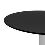vidaXL Table basse Noir 40 cm Verre trempé