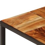 vidaXL Table basse 110x60x40 cm Bois d'acacia solide et acier