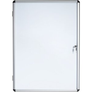 Vitrine d'intérieur Enclore porte-battante fond magnétique, 6 feuilles A4, dimensions L72 x H67,4 x P3,5 cm
