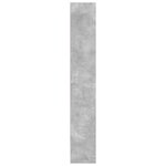 vidaXL Bibliothèque gris béton 80x30x189 cm bois d'ingénierie