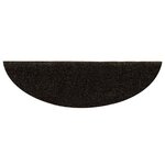 vidaXL Tapis d'escalier auto-adhésifs 30 pièces 56 x 17 x 3 cm Marron foncé Demi-rond