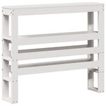 vidaXL Cadre de lit sans matelas blanc 75x190 cm bois de pin massif
