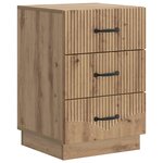 vidaXL Cabinet de chevet Chêne artisanal 43 x 41 x 63 5 cm