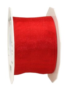 Organza four seasons 25-m-rouleau 60 mm rouge laitonné