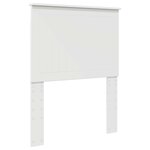 vidaXL Cadre de lit Blanc et Argent 75 x 190 cm Bois d'ingénierie
