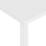 Bureau table poste de travail meuble d'ordinateur informatique étude d'ordinateur 105 x 55 x 72 cm MDF et métal blanc 02_0023709