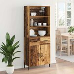 vidaXL Haut Armoire Bois Ancien 69 5 x 32 5 x 180 cm Bois d'ingénierie