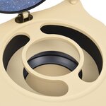 vidaXL Support de vin autoportant globe Bois d'eucalyptus Vert